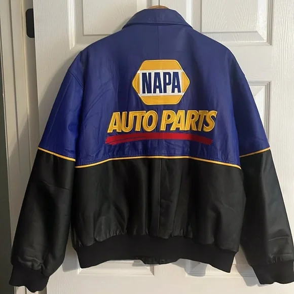SOLD - NAPA Genuine Leather Racing Jacket - Picture 3 of 16